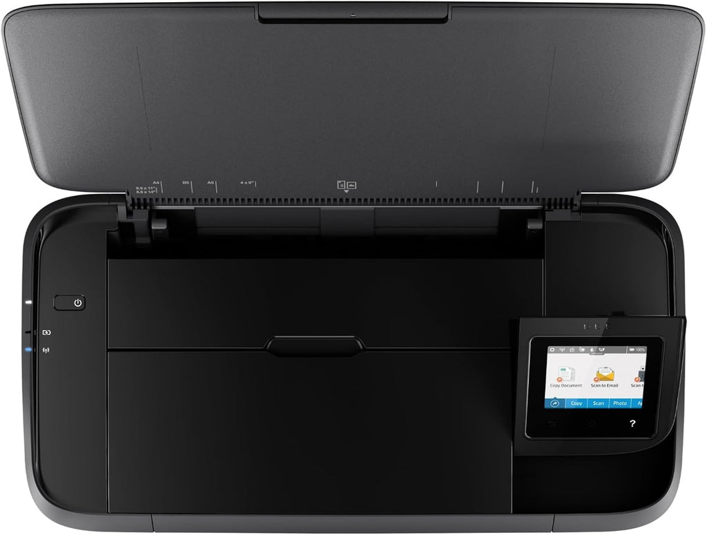 OfficeJet 250 Imprimante Tout-en-Un Portable, Fonction Impression, Copie, Numérisation jusqu'à 600 dpi, Wi-Fi et USB, Noire