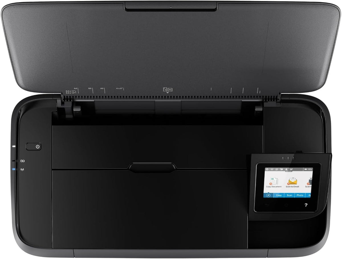 OfficeJet 250 Imprimante Tout-en-Un Portable, Fonction Impression, Copie, Numérisation jusqu'à 600 dpi, Wi-Fi et USB, Noire