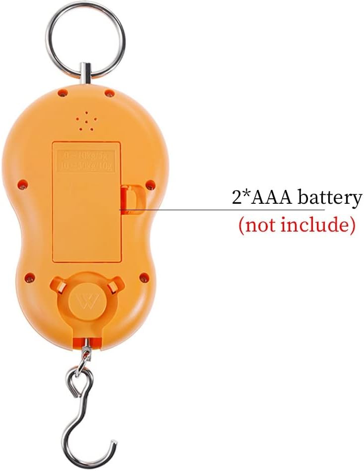 ZJFHEYUO Mini Balance numérique de 50 kg pour la pêche, Les Bagages, Les Voyages, la Cuisine, la Balance à Crochet électronique Suspendue