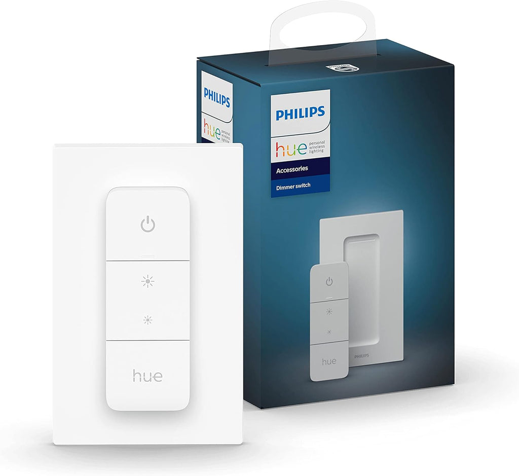 Hue Pack avantagé - E14 - avec 4 Ampoules Flamme - Lumière blanche et colorée - Comprend 1 Variateur de lumiere Hue - Hue White and Color Ambiance