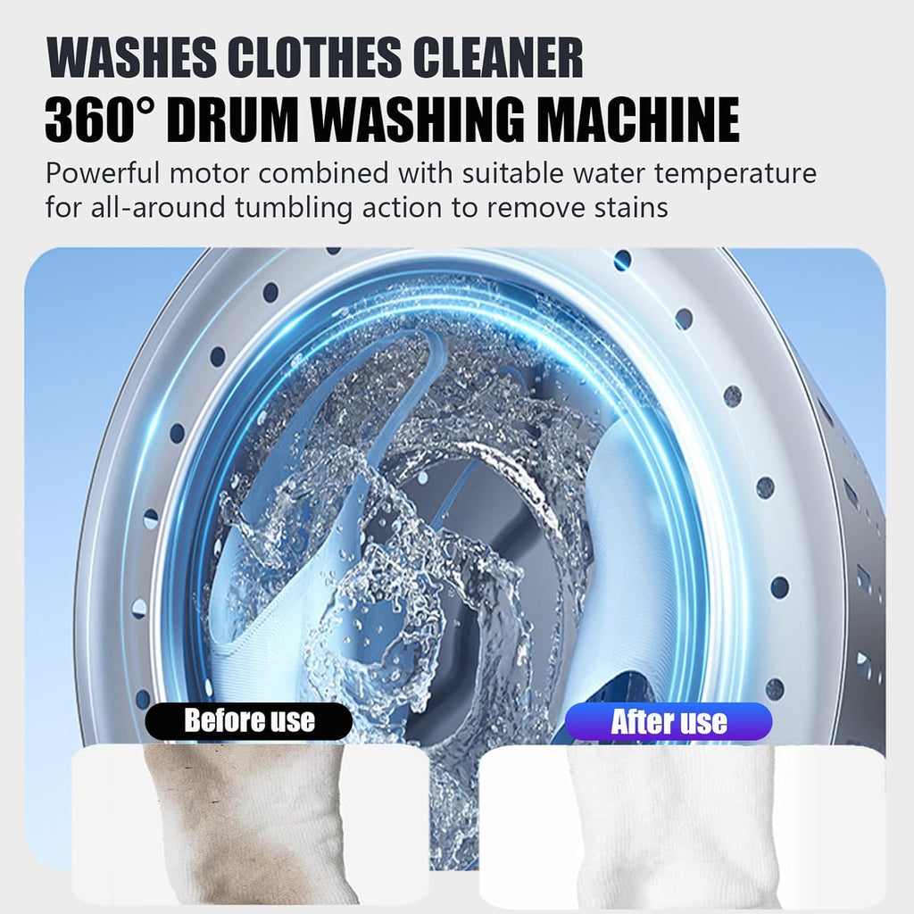 FRANREADER Mini Machine à Laver Et Lave Linge Mural | Lavage & Séchage Automatique 2-en-1, pour sous-vêtements et Linge Délicat Wall-Mounted