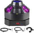 DJ Party Light, 200 W RGBW 4 en 1 LED DJ Stage Lights, DJ Lights avec rotation infinie et son activé pour mariage DJ Party et Live House