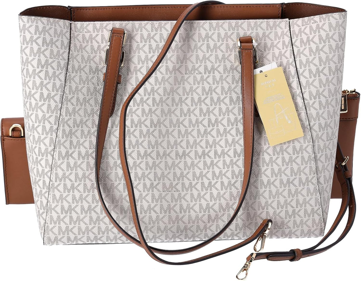 Charlotte Grand sac à main fourre-tout 3 en 1 en cuir