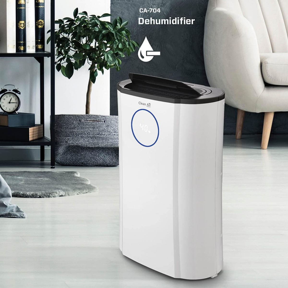 Clean Air Optima CA-704 purificateur d'air 70 m² 39 dB Noir, Ivoire 370 W