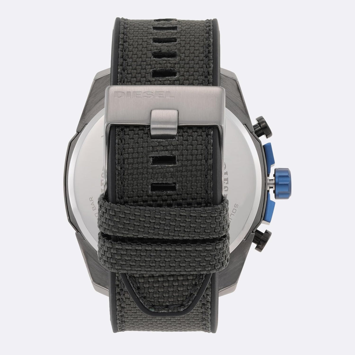 Diesel Montre Mega Chief pour Homme, Mouvement chronographe avec Bracelet en Silicone ou synthétique