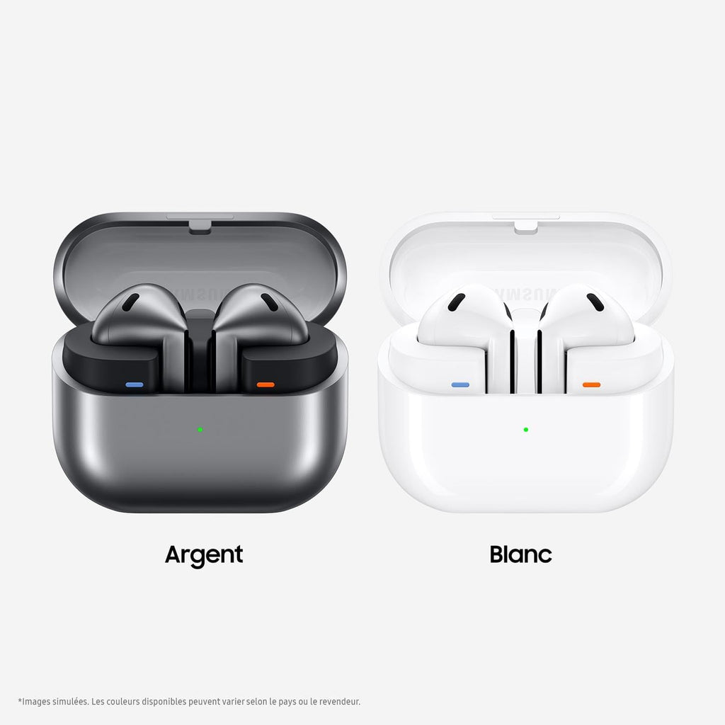 Buds3, Écouteurs sans Fil, Réduction Active de Bruit, Bluetooth, Blanc, Audio 360, AI, Chargeur Secteur Inclus, (Version FR)