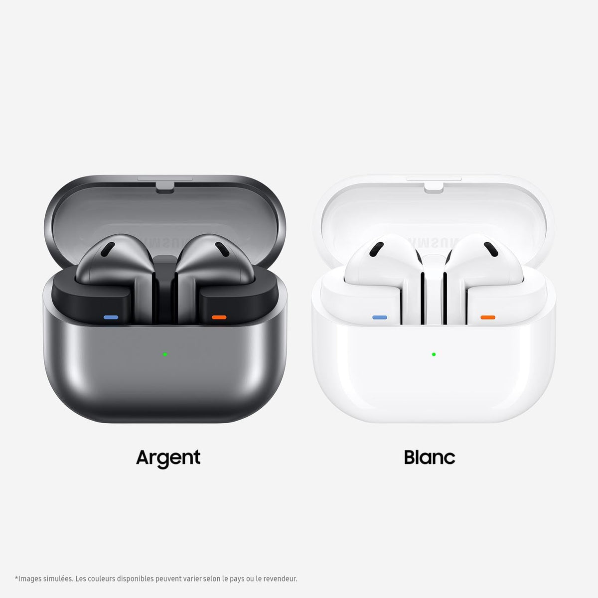 Buds3, Écouteurs sans Fil, Réduction Active de Bruit, Bluetooth, Blanc, Audio 360, AI, Chargeur Secteur Inclus, (Version FR)