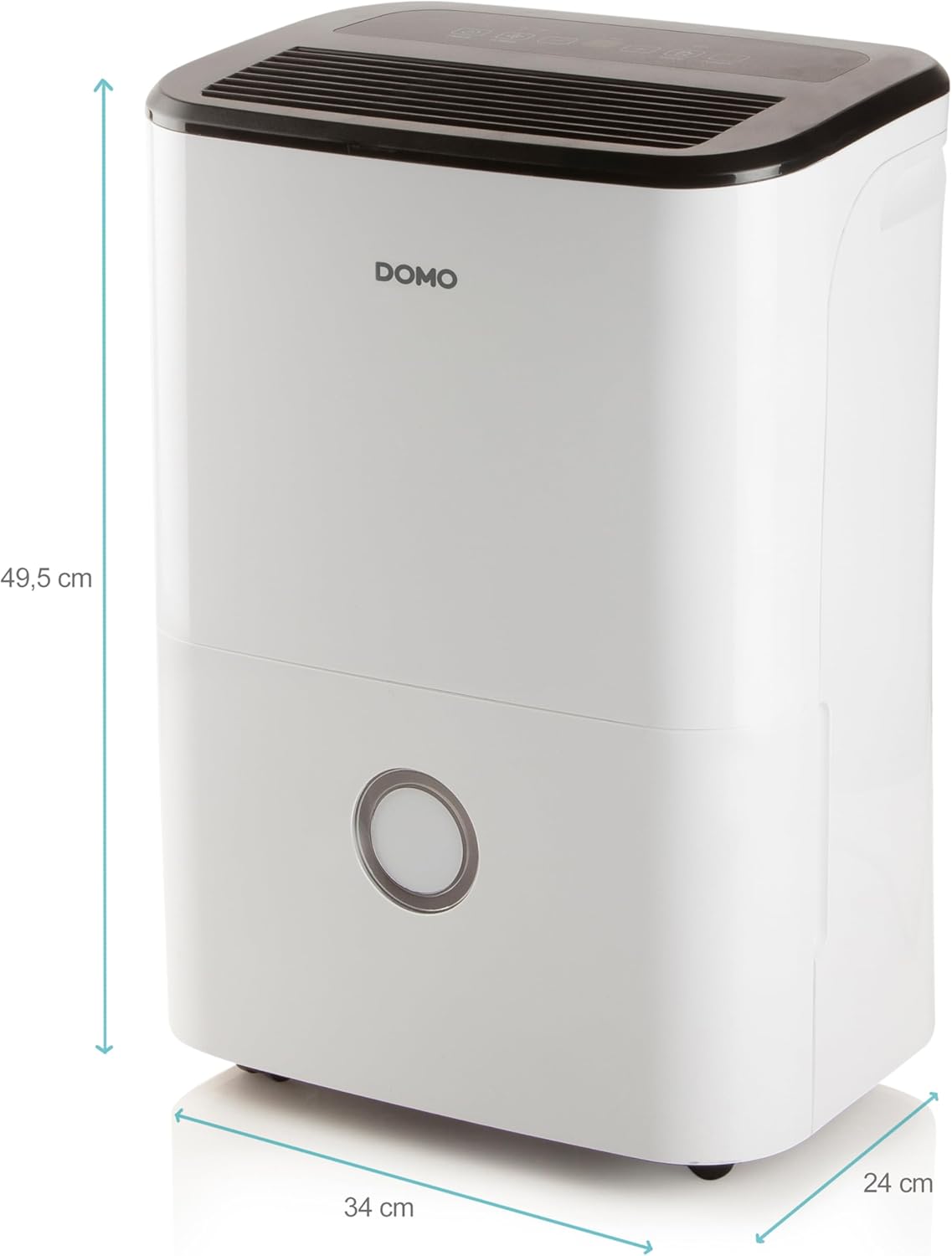 DOMO DO343DH Déshumidificateur 75 m² 440 W 20 l/jour Blanc Noir