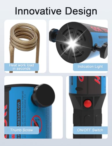 Outil de chauffage à induction – 1200 W 110 V pour enlever les boulons de chauffage portable avec 8 bobines et boîte de rangement portable