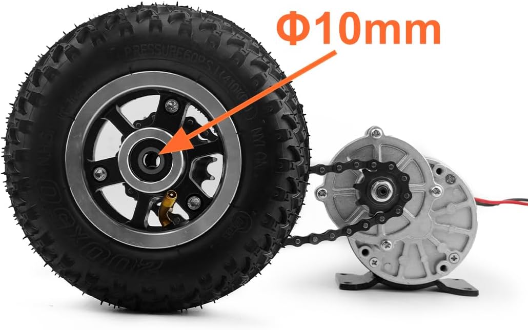 Kit de Conversion de brouette électrique à Double Moteur de 250 W, Facile à Transporter, 181,4 kg, 20,3 cm, pour Chariot de Plage électrique, vélo sans contrôleur 24Vmax 3 km/h