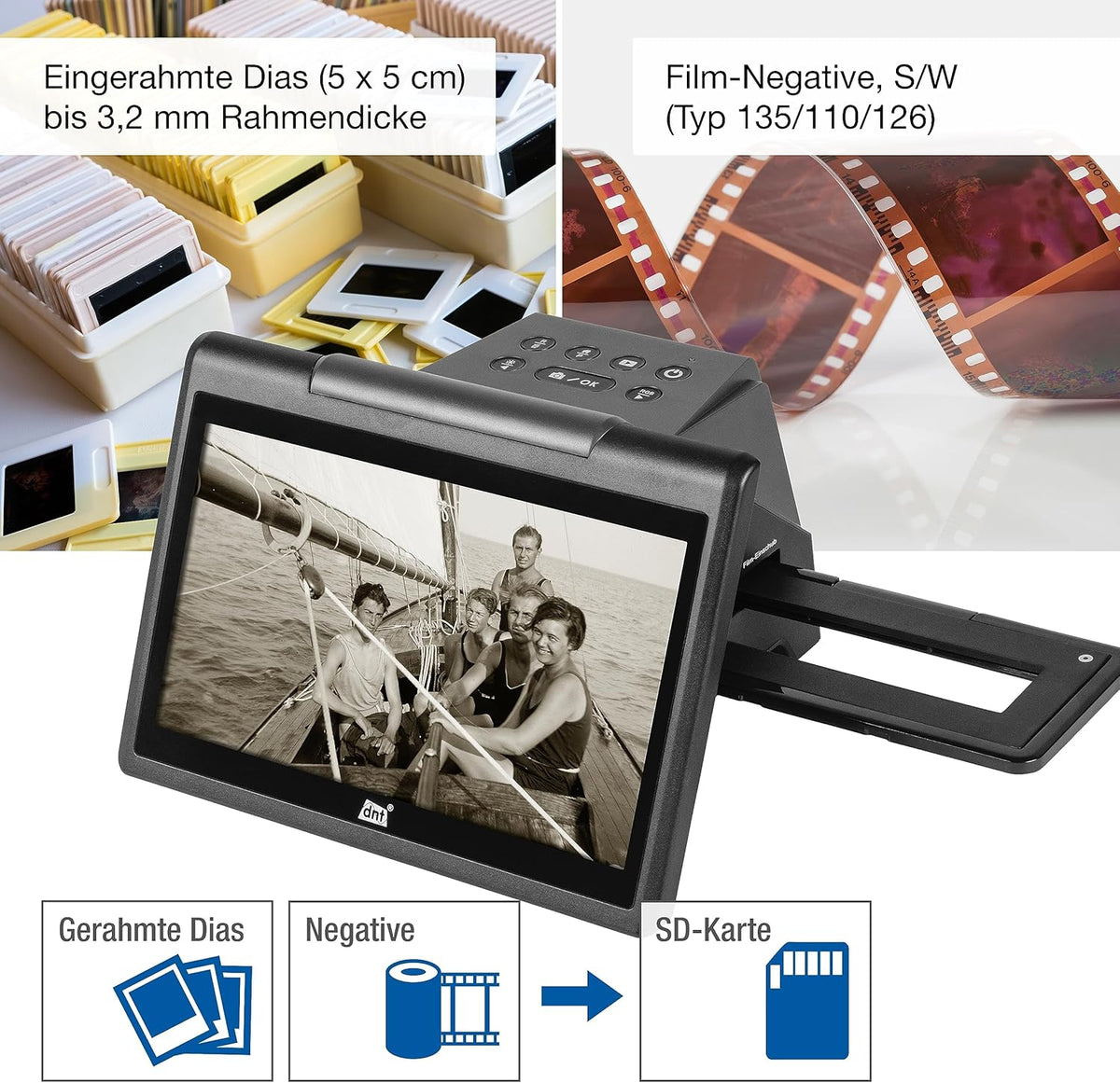 dnt Scanner Diapositives/négatifs 2 en 1 SlideCopy Basic DNT000018