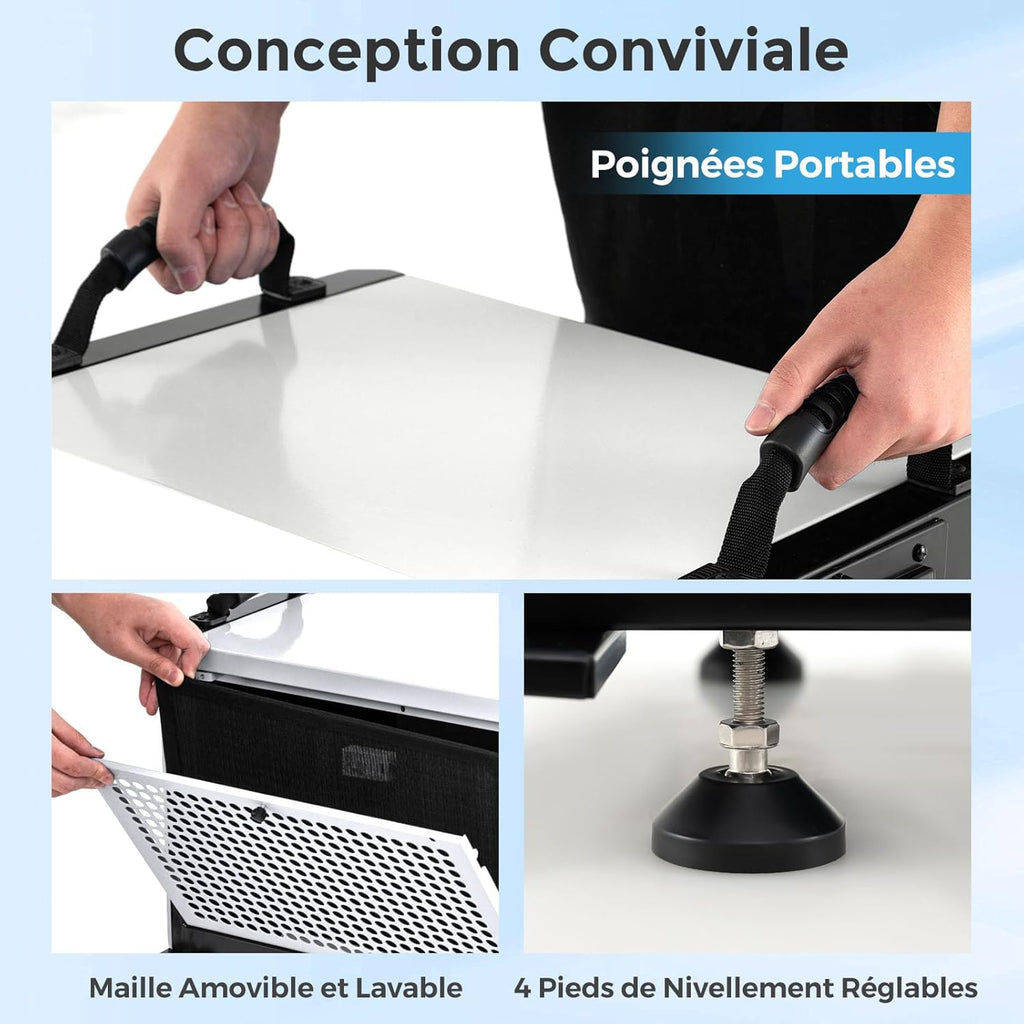 COSTWAY Déshumidificateur Professionnel, Déshumidificateur Industriel avec 3 Modes Minuterie de 24 H Tuyau de Vidange et Dégivrage Automatique, pour Entrepôt Sous-sol (58,5 L/Jour,Noir)