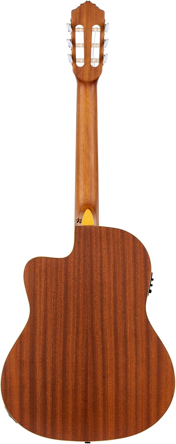 Ortega Guitars Guitare Classique Électro-Acoustique - 4/4, Slim Neck - Family Series Pro - Housse Incluse - Cèdre Rouge Canadien Massif / Acajou, Naturel RCE131SN
