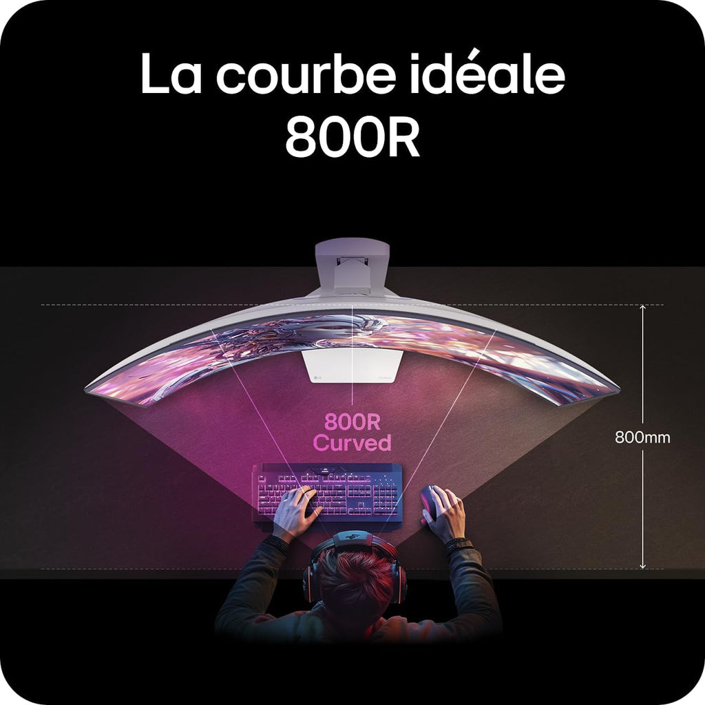 LG Ultragear 39GX90SA-W Ecran PC Gaming 39" - Dalle OLED résolution QHD (3440 x 1440), 1ms 240Hz, DisplayHDR400 True Black, DCI-P3 98.5 pour cent (CIE1976), FreeSync Premium, G-Sync Compatible