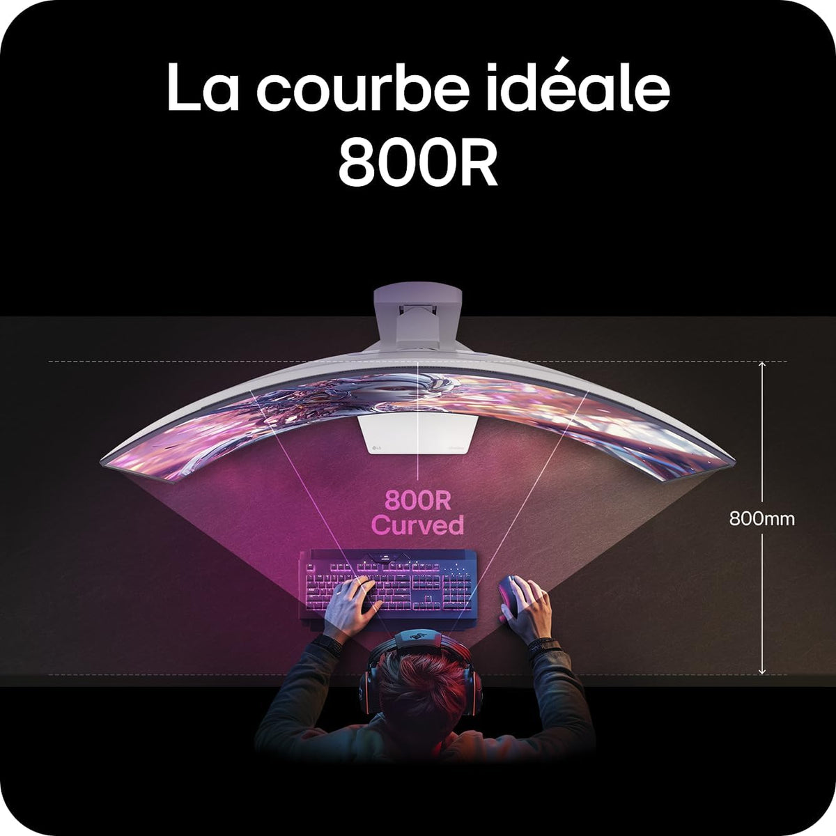 LG Ultragear 39GX90SA-W Ecran PC Gaming 39" - Dalle OLED résolution QHD (3440 x 1440), 1ms 240Hz, DisplayHDR400 True Black, DCI-P3 98.5 pour cent (CIE1976), FreeSync Premium, G-Sync Compatible