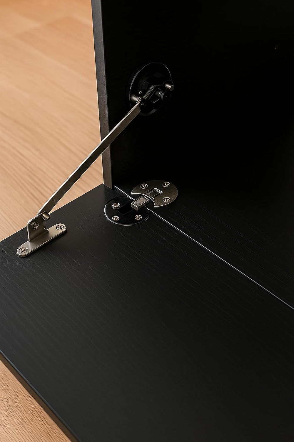 Sonorous - Meuble TV d'angle Largeur : 100 cm. Couleur : noir. Réf. TRD-100 NN.