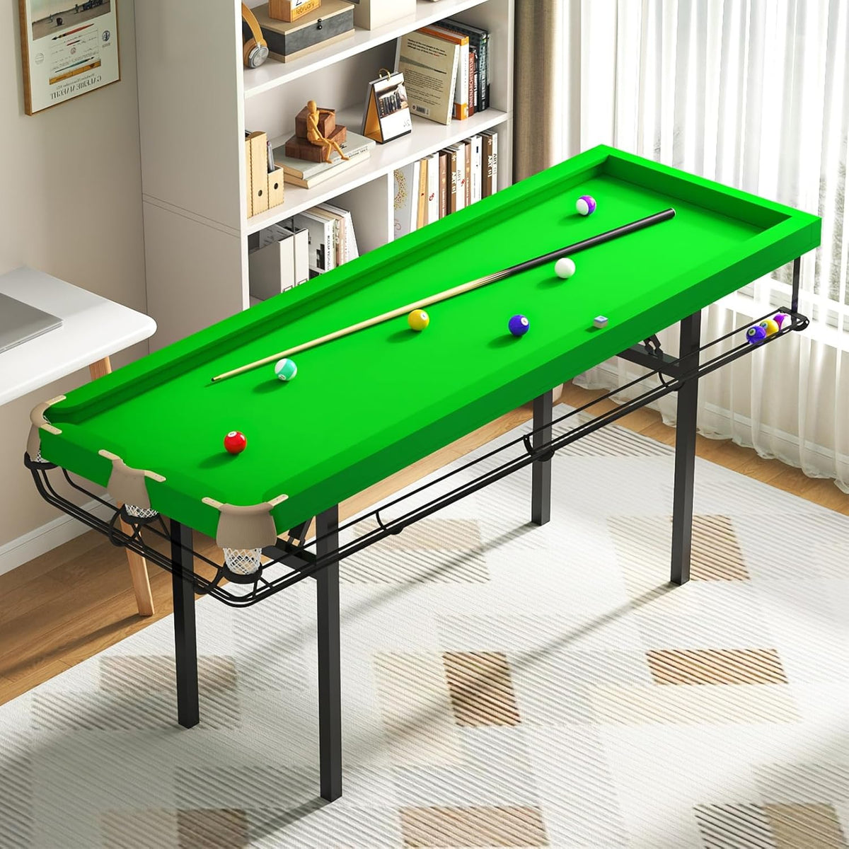 Système d'entraînement Pliable à 5 Points for Petite Table de Billard, idéal for Les Adultes et Les familles souhaitant s'entraîner à la Maison.(Standard Version)