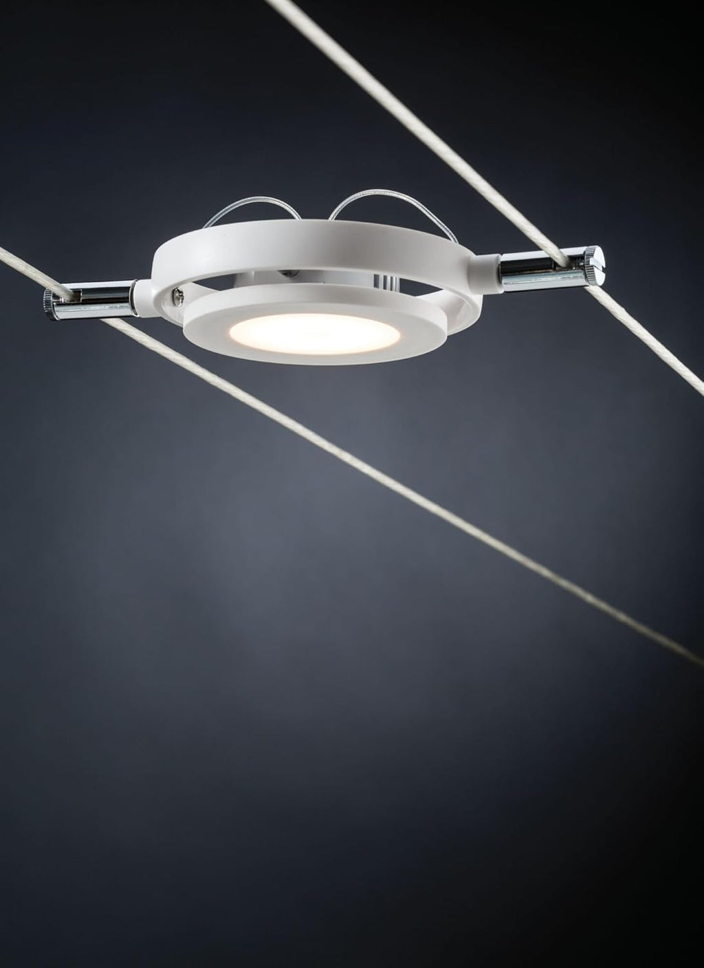 Paulmann 94106 SystÃsme de câbles CC RoundMac LED 6x4W, Blanc mat, 230/12V CC, 36VA, Métal