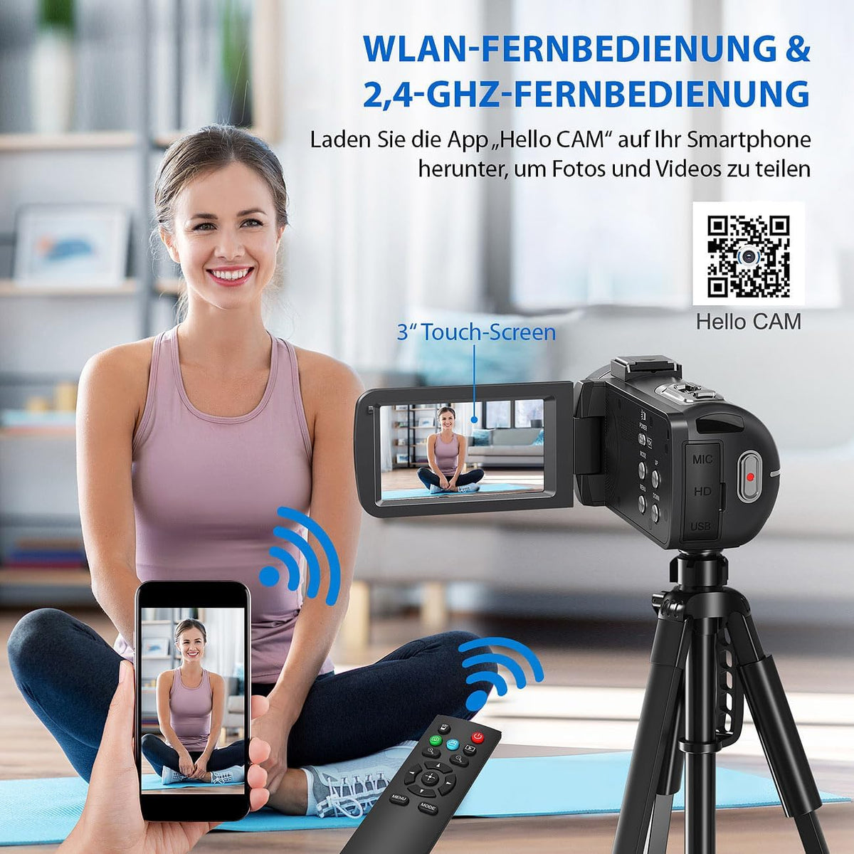 Caméscope connecté 8K UHD DV-910.uhd [Somikon]