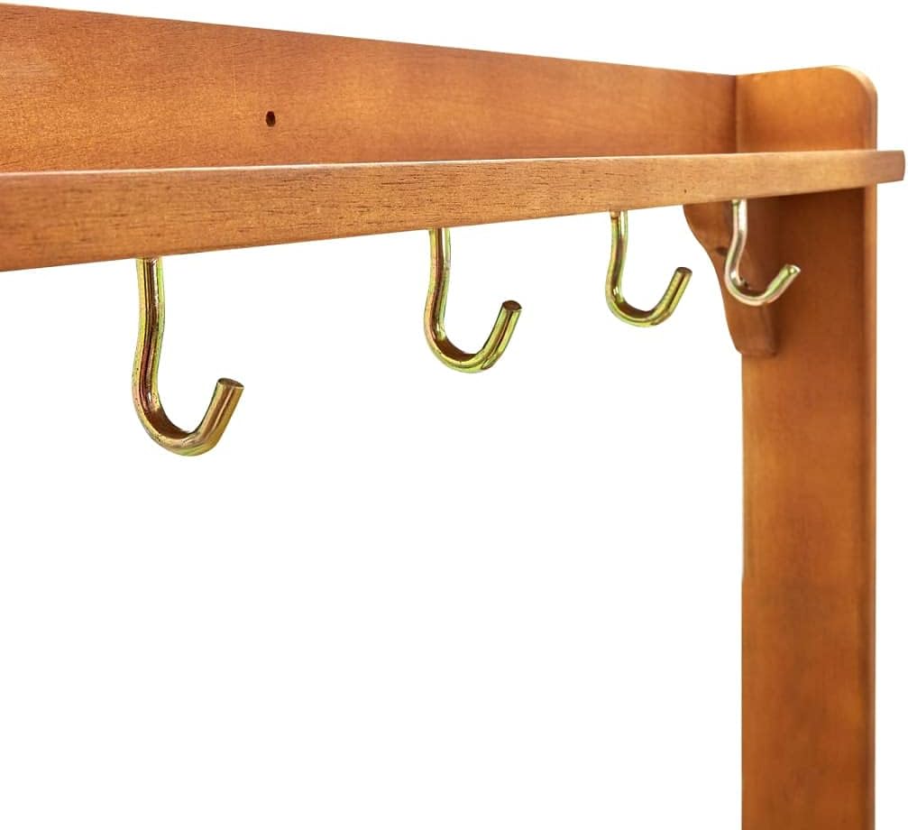 RAUGAJ Chariot de cuisine de jardin en bois d'acacia massif 92 x 43,5 x 141,5 cm, matériau de l'article : bois d'acacia massif avec finition huilée