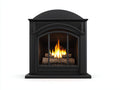 Cheminée à gaz - métal 85x40x95 cm - noir - style classique