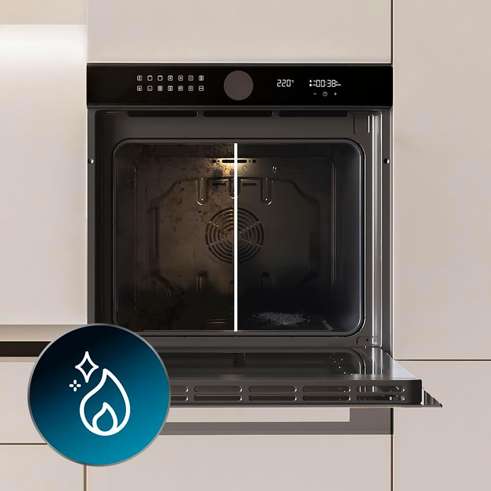 Cecotec Four encastrable pyrolyse Bolero Hexa P516000 Glass Black A.Four multifonctions Capacité de 73 L, 14 fonctions, classe A, 3250 W