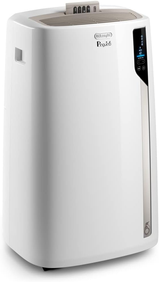 De'Longhi Pinguino PAC EL110 ERF Climatiseur mobile, fonction déshumidificateur, Classe énergétique A, Compatible Alexa et Google Assistant, Wifi