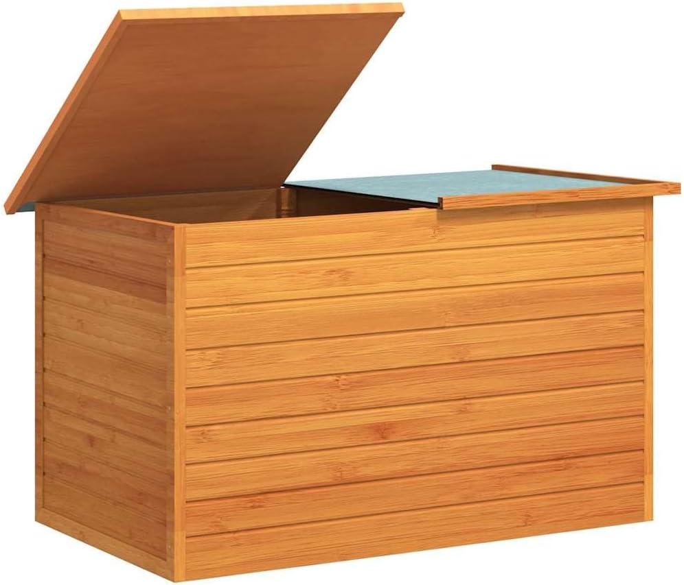 vidaXL Boîte de rangement de jardin Coffre de rangement extérieur Bois