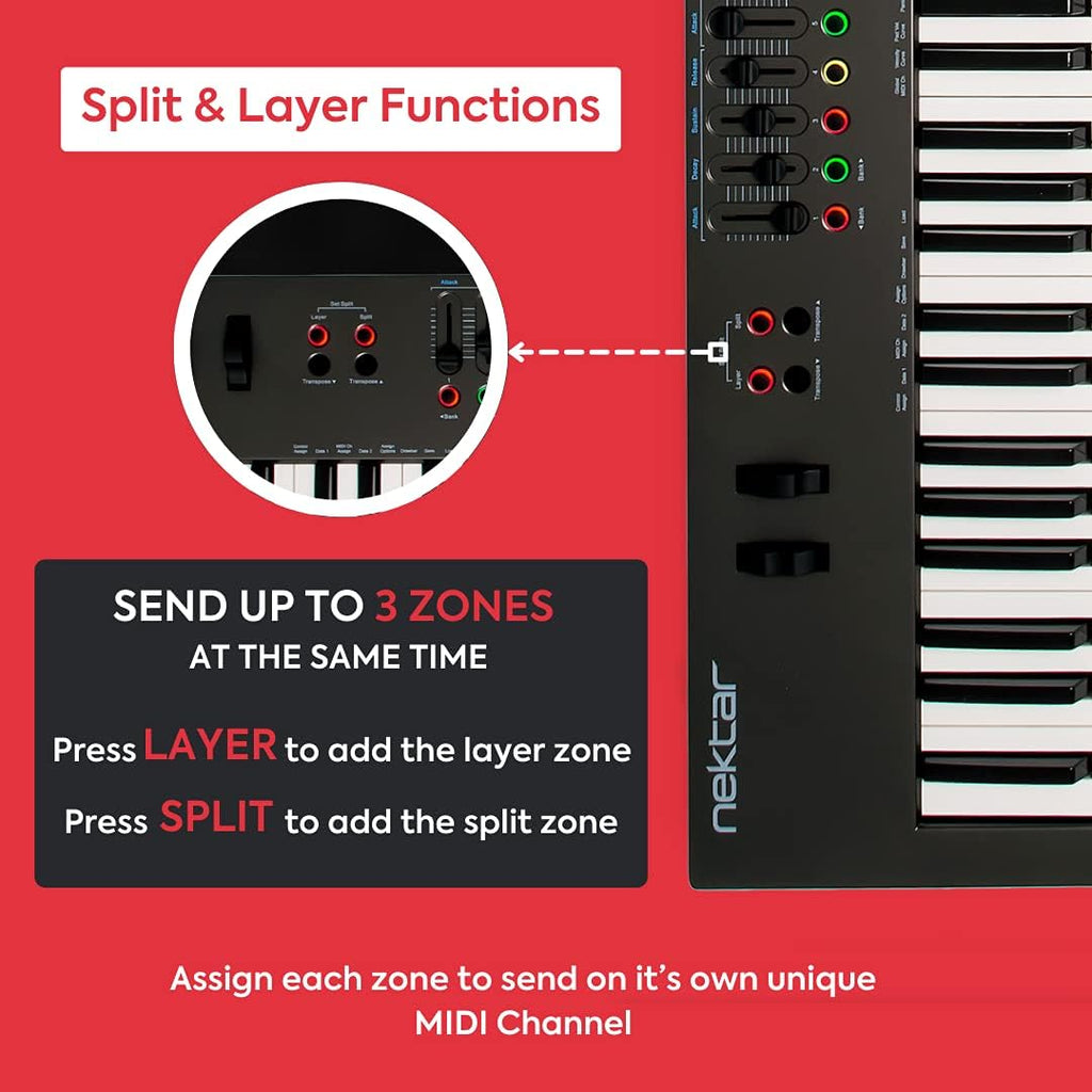 Nektar Impact LX88+ Contrôleur de clavier MIDI USB avec intégration DAW