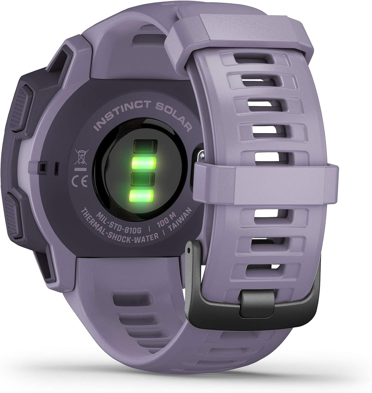 Instinct Solar - Montre GPS de plein air robuste avec chargement à l'énergie solaire - Violet (Reconditionné)