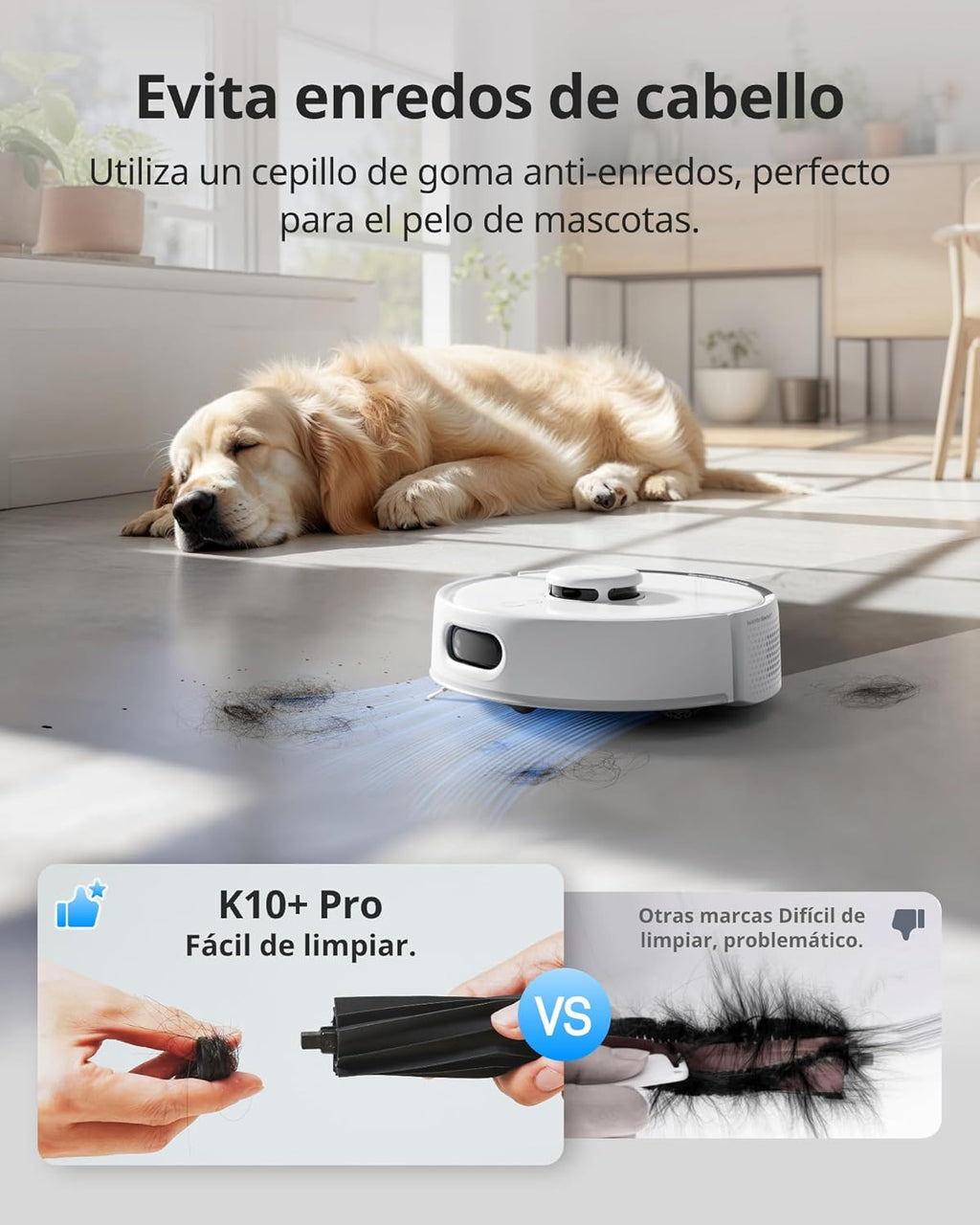 SwitchBot K10+ Pro Aspirateur Robot avec Vidange Automatique pour 90 Jours, Mini Aspirateur Robotisé Silencieux avec Une Puissance d'Aspiration Élevée, Compatible avec Alexa/Siri, WiFi 2,4 GHz