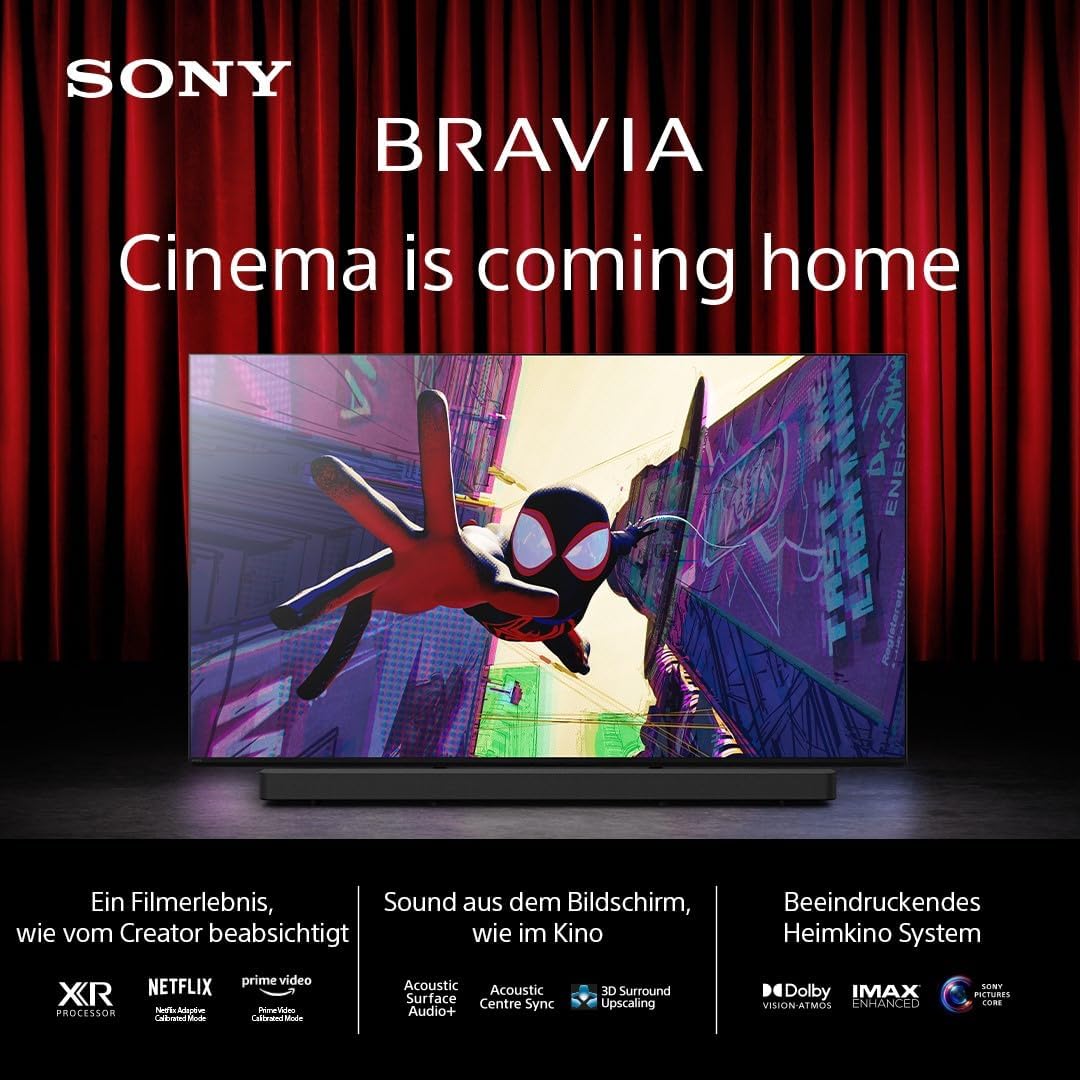 BRAVIA 8 OLED 65 Pouces 4K HDR Google Smart TV |Fonctions Gaming PlayStation 5, IMAX Enhanced, Dolby Vision Atmos, Chromecast, Apple AirPlay, 120Hz 65XR80