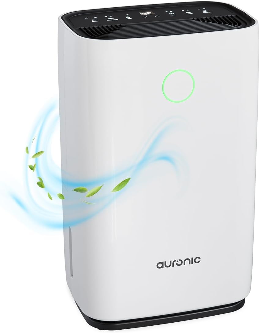Auronic Deshumidificateur d Air Electrique - Déshumidificateurs - Desumificateur Electrique - Dehumidificateurs - Absorbeur D'humidité Electrique - Dehumidifier - Silencieux - 25L par Jour