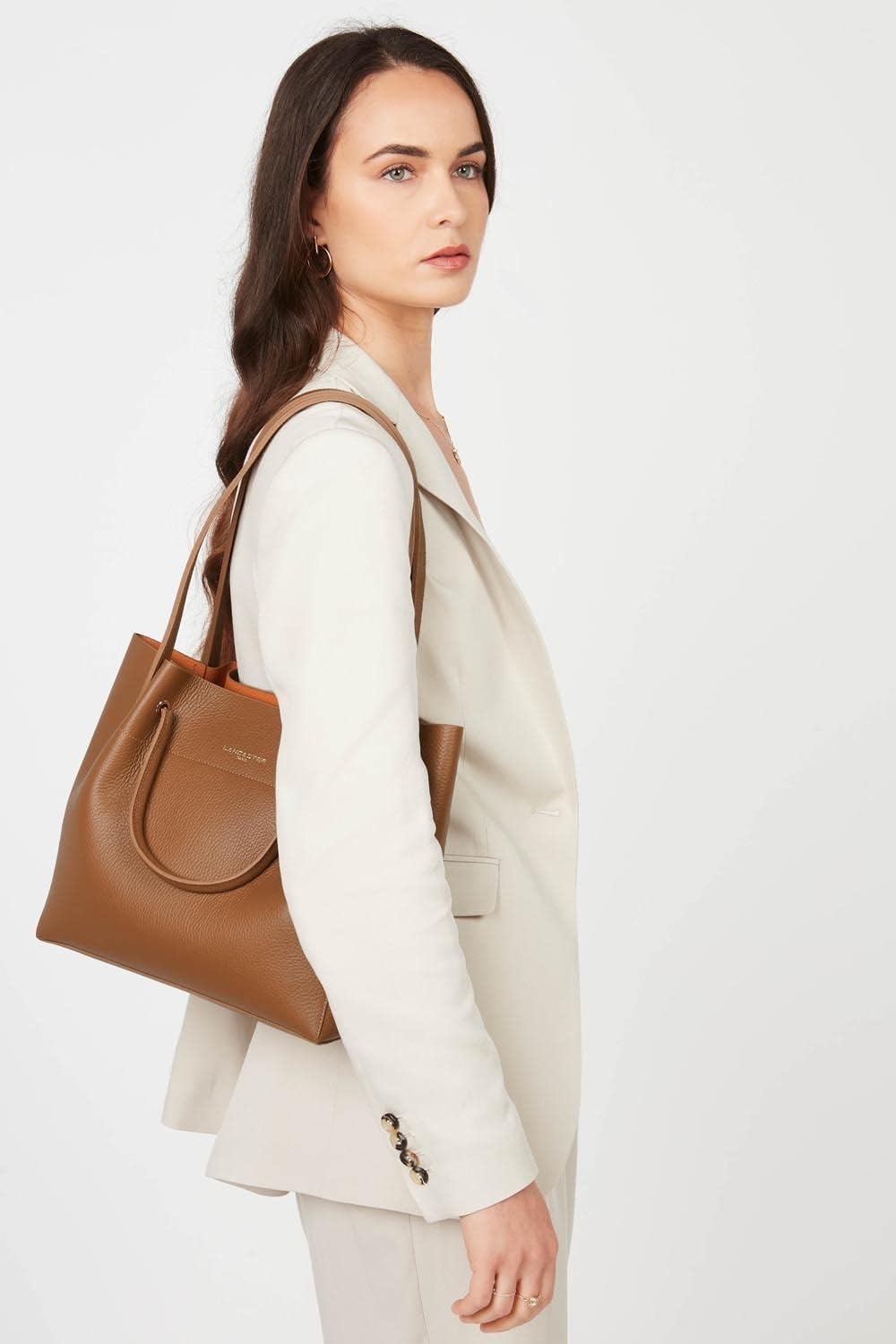 LANCASTER Sac cabas épaule - Foulonné Double