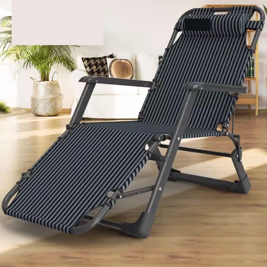 DANNMPX Chaise Longue Fauteuil Inclinable Pliant De Salon Patio Siège Bureau Balcon Chaise Portative pour Le Intérieur Extérieur Pliante Relaxation B