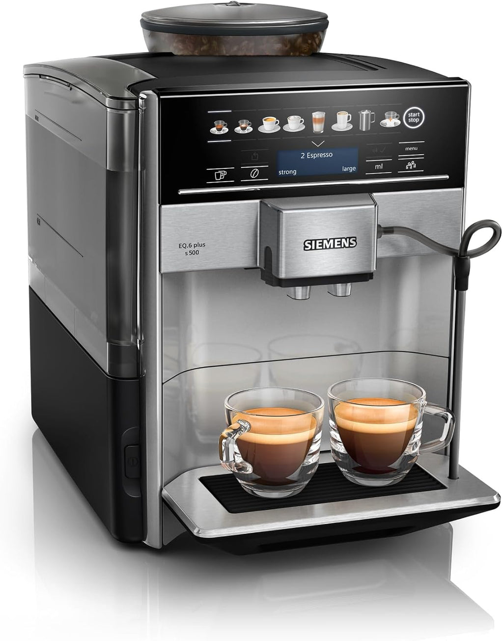 Machine a Cafe SIEMENS TE655203RW expresso entierement automatique EQ6 plus S500 - Anthracite