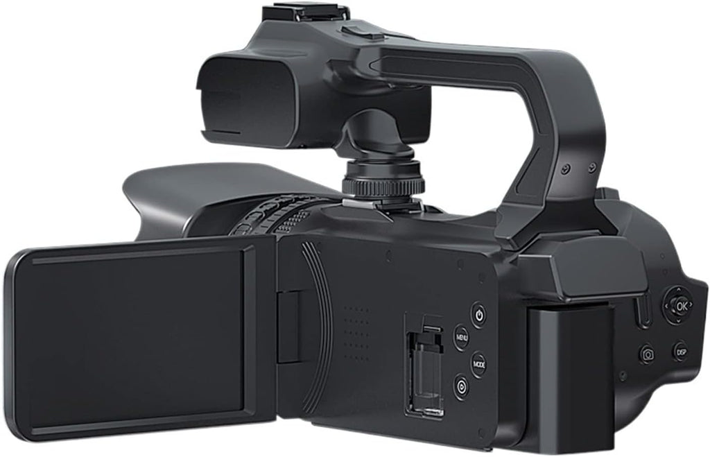 Camescope Numerique, Caméra vidéo 4K diffusion en direct caméscope professionnel 64MP photographie appareil photo numérique rotation écran tactile enregistreur Vlog(32G SD Card,With Microphone)