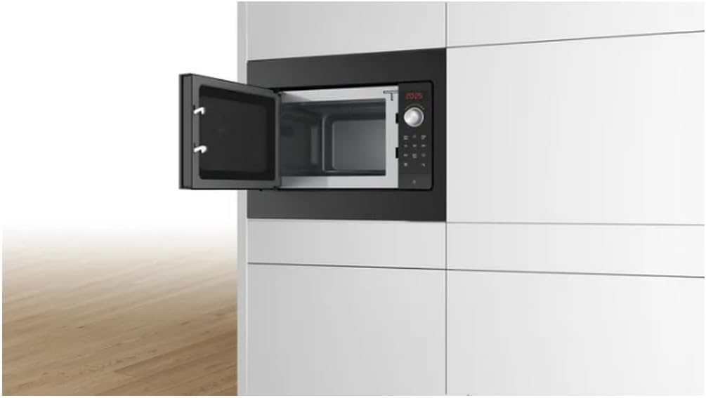 Bosch BFL523MB3F, Série 2, Micro-ondes, Encastrable, Noir