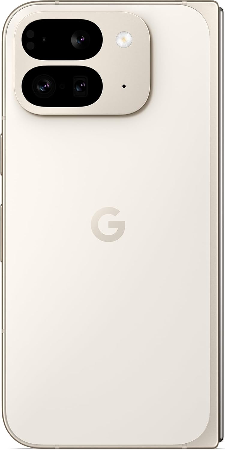 Google Pixel 9 Pro Fold - Smartphone Android débloqué avec Gemini - Triple Appareil Photo arrière avancé - Écran Pliable - Vidéo en Mode Mains Libres - Porcelaine, 256GB
