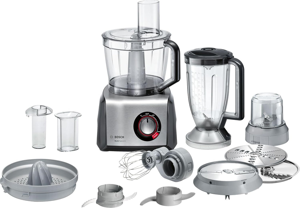 Bosch MultiTalent 8 MC812M844 - Robot de cuisine polyvalent avec plus de 50 fonctions - 1250 W - Grande capacité de 3,9 L - Couleur : Noir