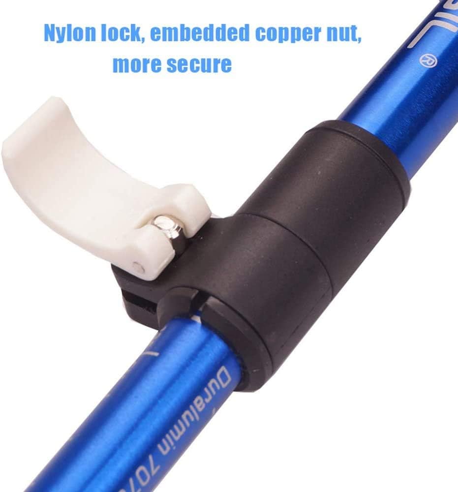 ZHCHAO Bâton de randonnée en Fibre de Carbone en Alliage d'aluminium léger bâton de Trekking Pliable Alpenstock Escalade Ski télescopique