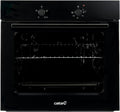 Cata Four statique SES 6004 BK 4 fonctions porte panoramique Full Glass Nettoyage AquaSmart Éclairage intérieur Largeur 60 cm Grande capacité 62 L Éclairage intérieur Finition inox Verre noir