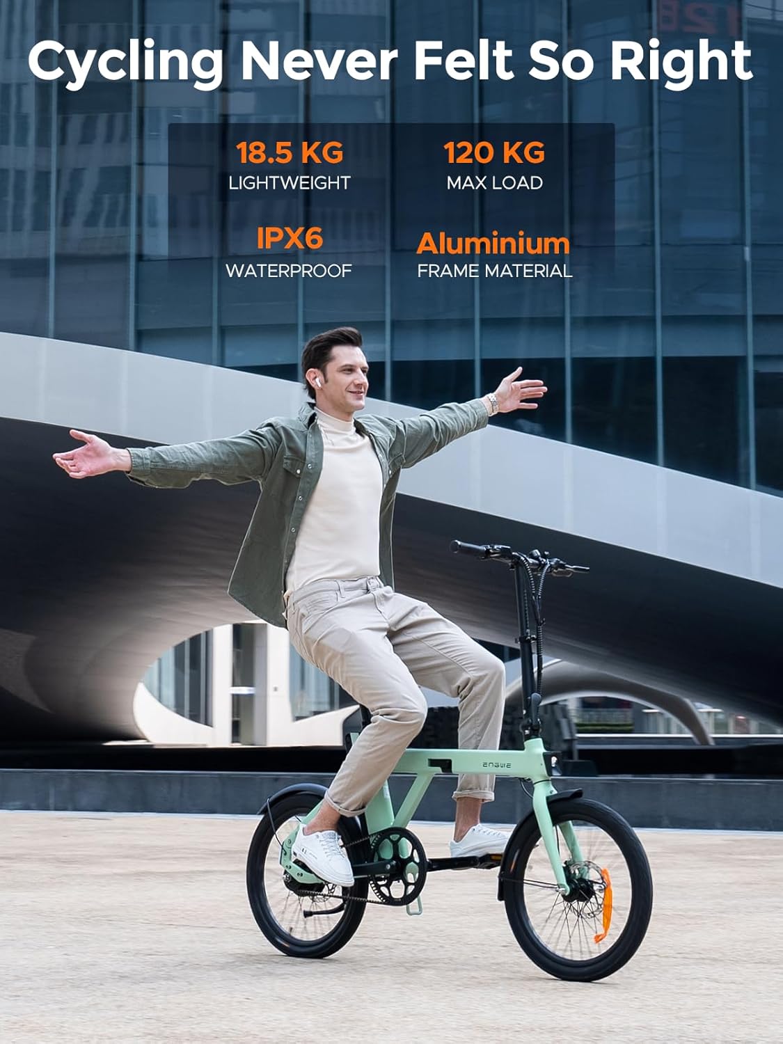 ENGWE Velo Electrique Homme-vélo électrique Batterie 36V 9.6Ah jusqu'à 80 km, vélos électriques Moteur 250W Max 25km/h, Velo Electrique Pliable Pneus 20 * 1,95 Pouces, P20
