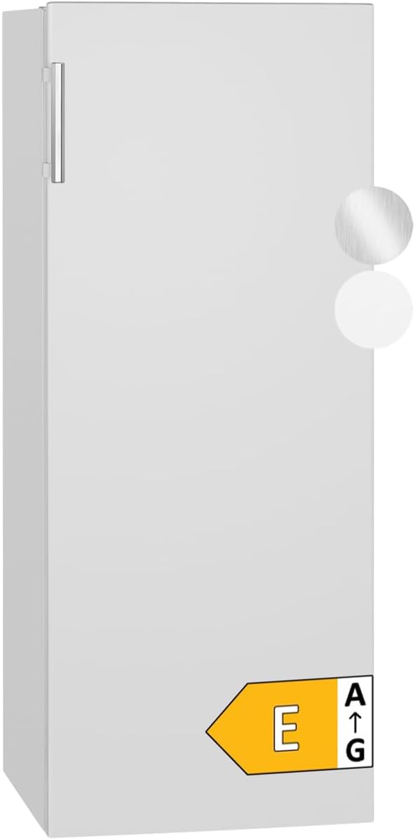 Bomann Réfrigérateur 242L blanc VS7316-1-blanc, Capacité nette : 242 litres, Éclairage intérieur à DEL, Contrôle de la température en continu, 5 clayettes en verre