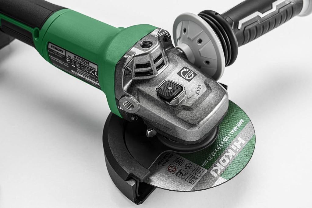 HiKOKI Meuleuse d’angle sans fil - 36V, 125mm, moteur sans balais, vitesse variable, protection contre le recul, LED, résistant à l’eau et à la poussière, pour le travail du métal et de la pierre