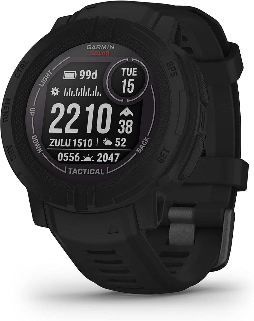Instinct 2, Solar Tactical Edition Noire - Montre GPS solaire robuste et connectée - Boîtier 45 mm (Reconditionné)
