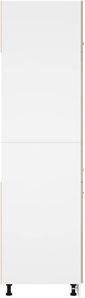 vidaXL Armoire de Réfrigérateur, Meuble de Cuisine avec Étagère, Armoire de Rangement Salle à Manger Intérieur, Chêne Sonoma Bois d'Ingénierie