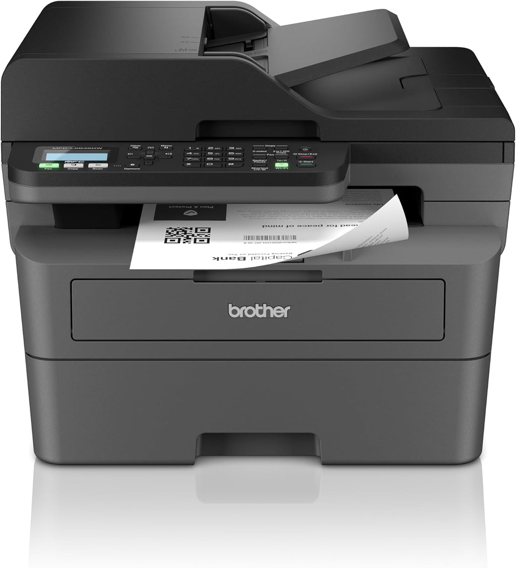Brother MFC-L2835DW - Multifonction 4 en 1 (Impression/Scan/Copie/Fax) Laser Noir et Blanc - WiFi et Ethernet - Eligible au forfaitd'encre EcoPro