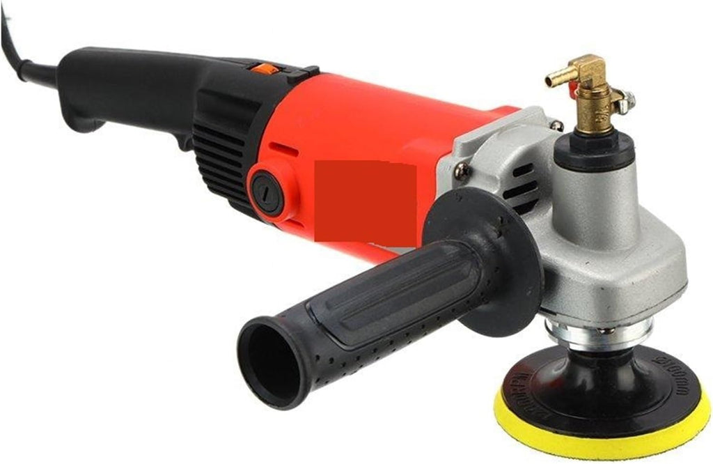 Polisseuse de pierre 1400W électrique marbre granit humide pierre polisseuse meuleuse ponceuse main moulin à eau Angle de vitesse Variable Pratique à utiliser