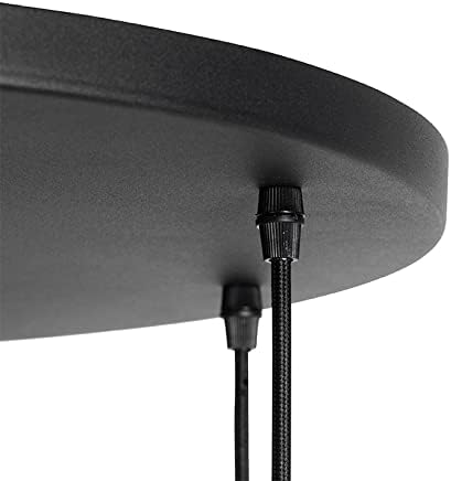Qazqa pallon - Grande suspension - 7 lumière - diamètre 65 cm - Noir et Or - Art Deco - éclairage intérieur - Salon I Chambre I Cuisine I Salle à manger